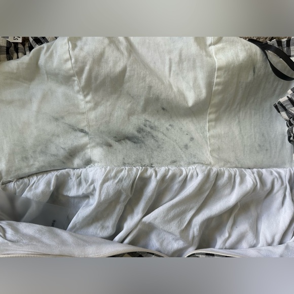 NWT NBD Tiffany Black & White Gingham Strapless Mini Dress Size XS - Picture 5 of 6